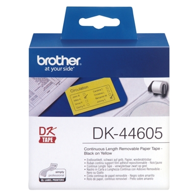 Taśma Oryginalna Brother DK-44605 (DK-44605) (Żółty) (62 mm, 30,48 m)